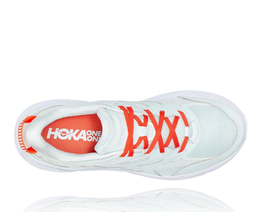 Hoka One One Mens Running Shoes - Clifton L - Blue/Red - KSQL81023